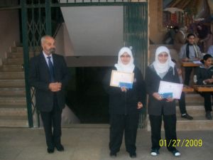 تكريم الطلاب الفائزين في مسابقة التحدث بالفصحى 16/12/2012