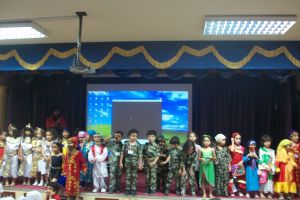 kG Boys&Girls Celelrating 6 of Oct  2013.Military Day
